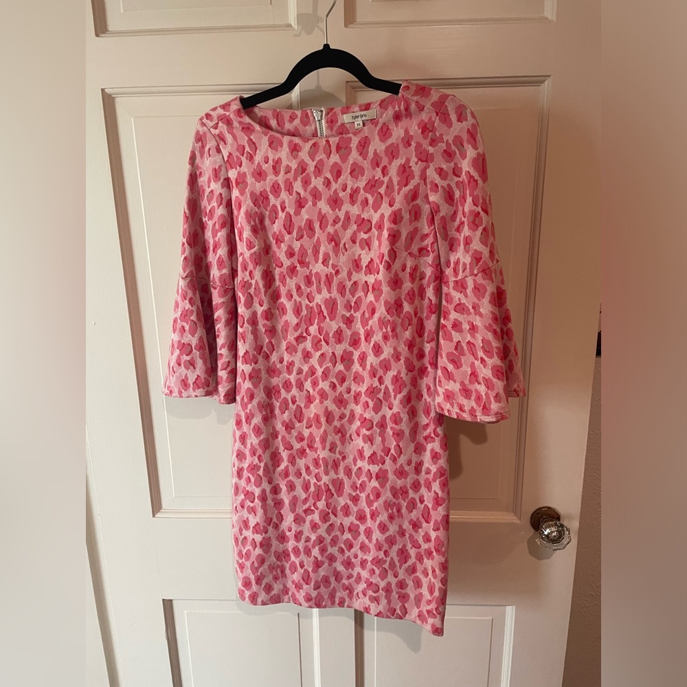 Tyler Boe pink mini Leopard Dress - Size XS